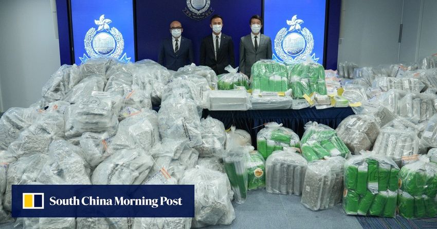  Hong Kong police confiscate 900kg of cannabis buds in one of city’s biggest seizures