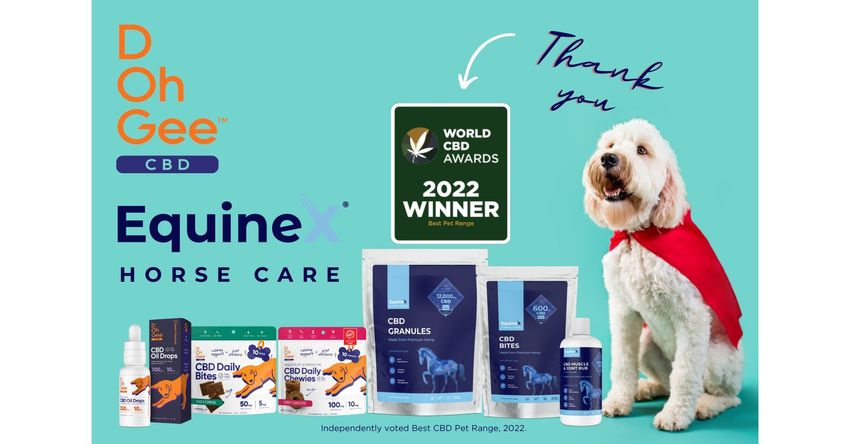  Sky Wellness’s D Oh GeeTM and EquineX® Wins 2022 World CBD Awards for Best Pet Range