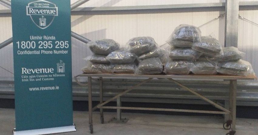  Herbal cannabis worth €765,000 seized by Revenue in Rosslare