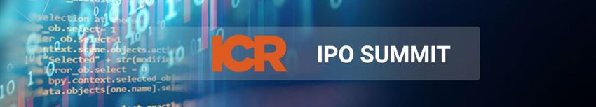  ICR IPO Summit: Navigating 2023 IPO Landscape, Nov 14, 12 PM ET