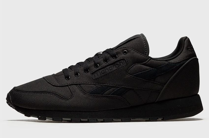  The Maharishi x Reebok Classic Leather Is Constructed Almost Entirely Out Of Black Ripstop