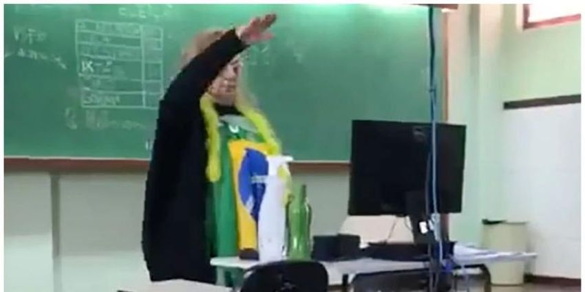  Catholic school teacher under fire after video shows her apparently flashing Nazi salute