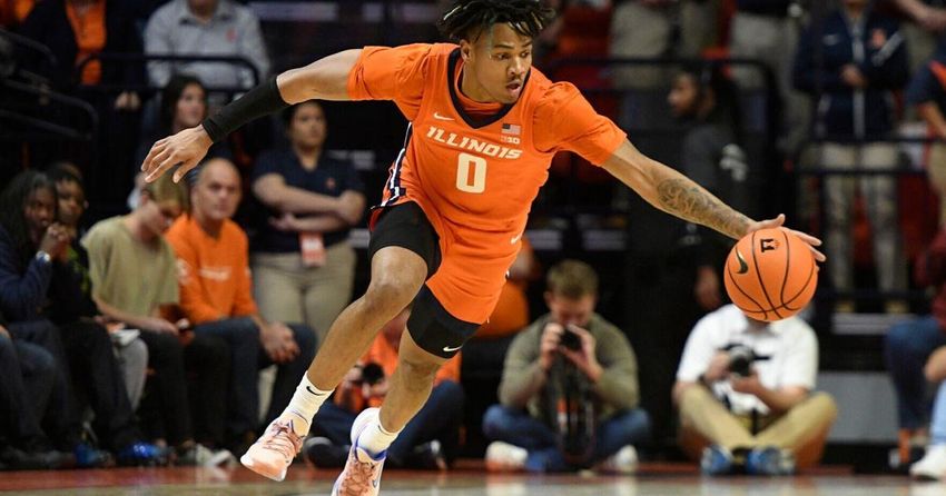  No. 19 Illinois men’s basketball cruises past Monmouth behind Terrence Shannon Jr.