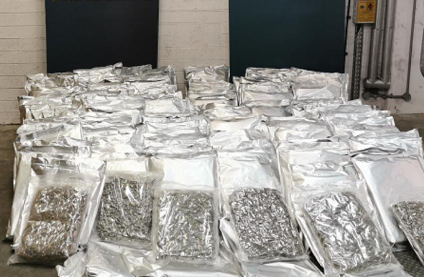  Over 118kgs of herbal cannabis valued at €2.4 million seized in North Dublin