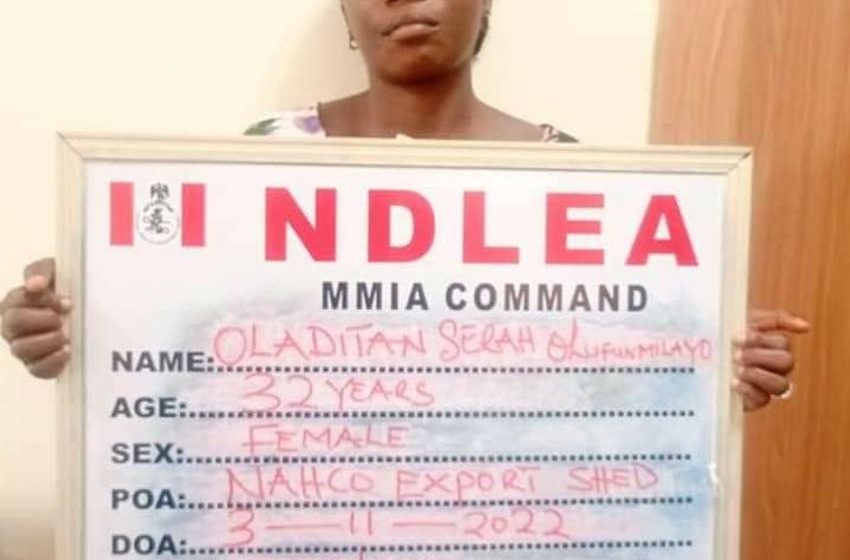  NDLEA nabs female drug trafficker enroute Dubai