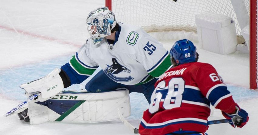  Dach, Montembeault power Canadiens past Canucks 5-2