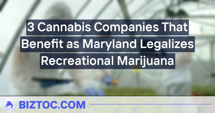  3 Cannabis Companies That Benefit as Maryland Legalizes Recreational Marijuana