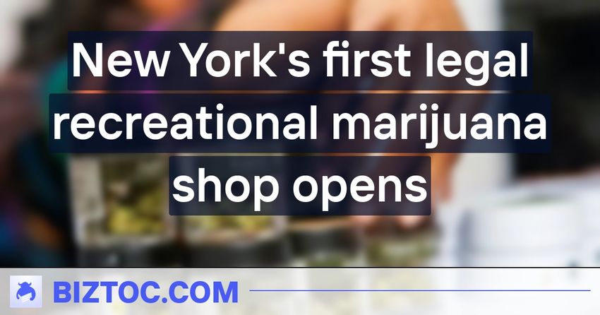  New York’s first legal recreational marijuana shop opens