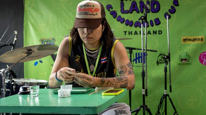  Ready, set, roll!: Revellers gather for the inaugural Cannabis Cup in Thailand