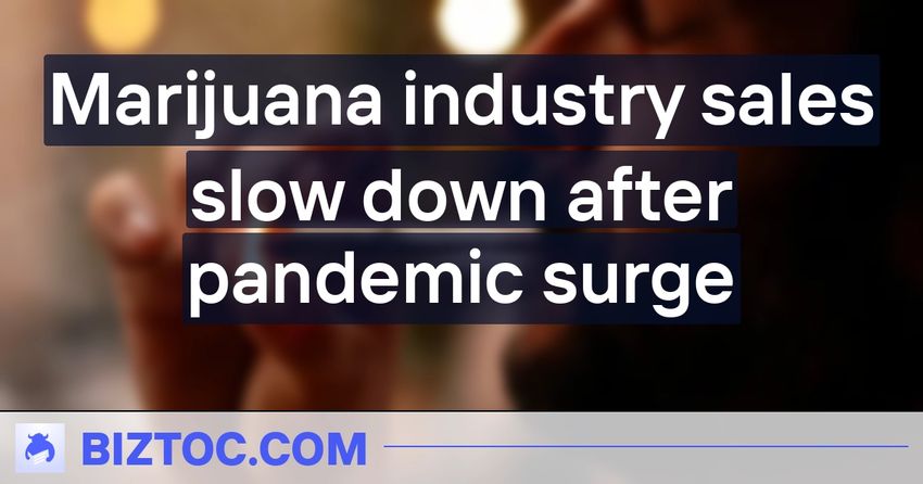  Marijuana industry sales slow down after pandemic surge