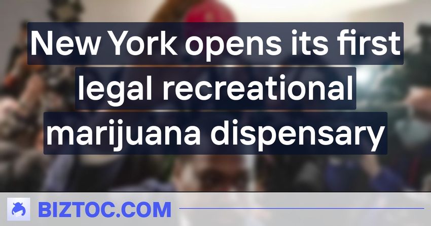  New York opens its first legal recreational marijuana dispensary