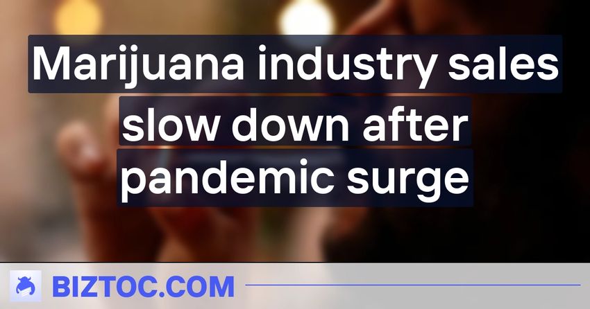  Marijuana industry sales slow down after pandemic surge