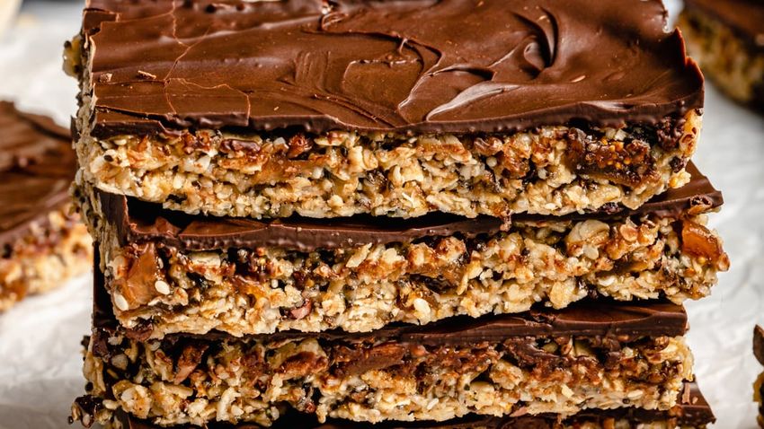  Nicole’s No Bake Tahini-Fig-Oat Bars