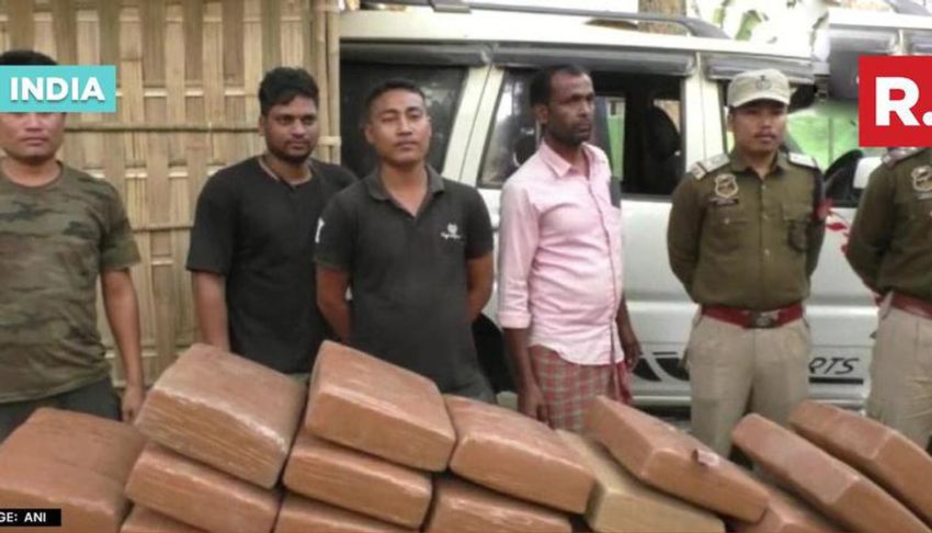  Assam police seizes ganja worth over Rs 50 lakh from truck at tea estate in Karimganj