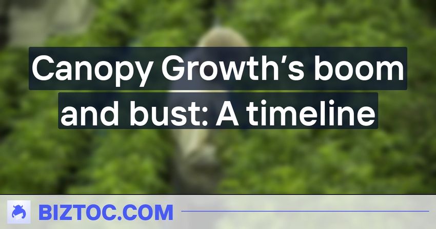  Canopy Growth’s boom and bust: A timeline