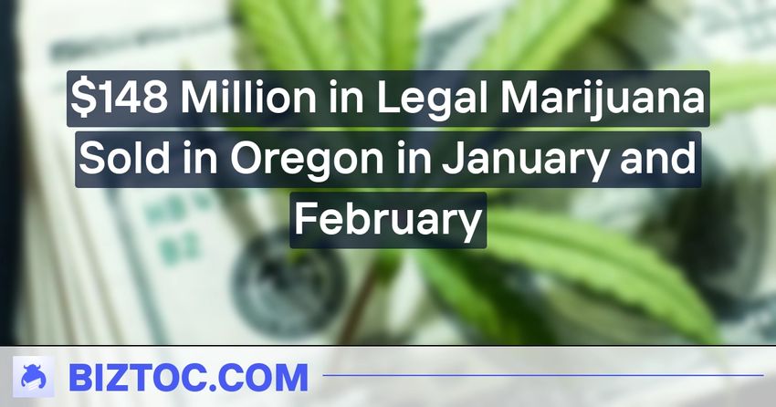  $148 Million in Legal Marijuana Sold in Oregon in January and February