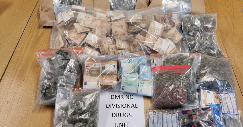  Two charged after Gardaí seize €450,000 worth of cannabis and cash in Dublin