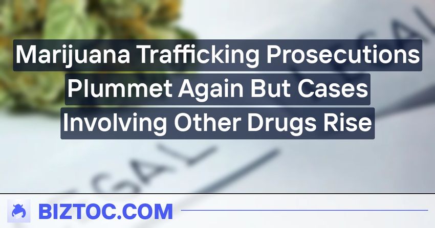  Marijuana Trafficking Prosecutions Plummet Again But Cases Involving Other Drugs Rise