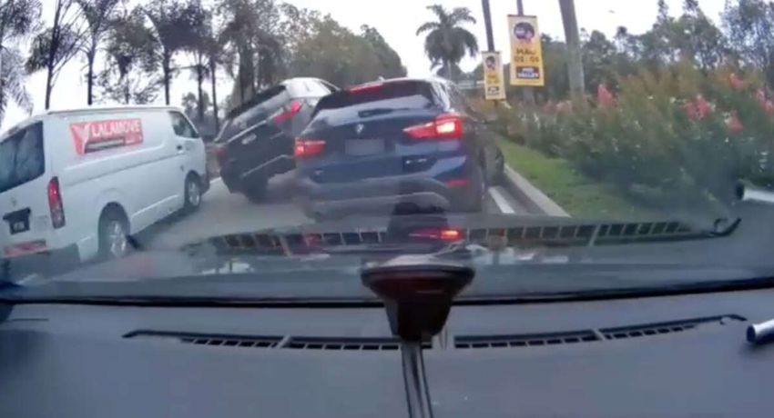  Lexus RX caught on camera crashing into six other vehicles – driver arrested, tests positive for marijuana