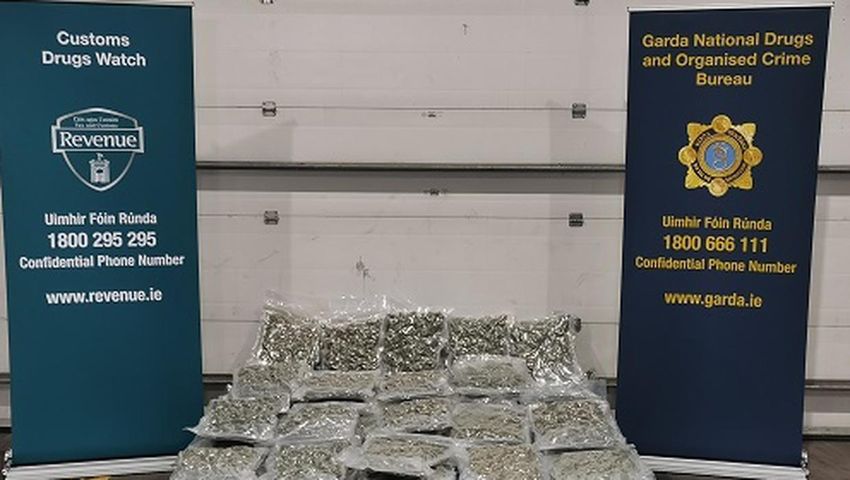  Man (43) arrested after cannabis worth €1.1m seized in Kildare