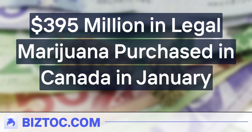  $395 Million in Legal Marijuana Purchased in Canada in January