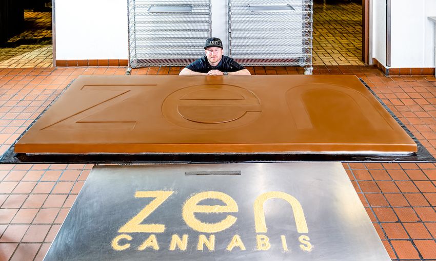  Zen Cannabis Made a 420-pound Infused Chocolate Bar With 100 Pounds of Weed