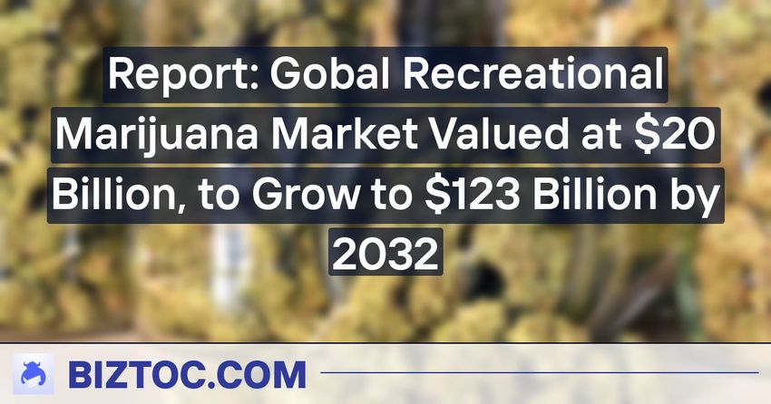  Report: Gobal Recreational Marijuana Market Valued at $20 Billion, to Grow to $123 Billion by 2032