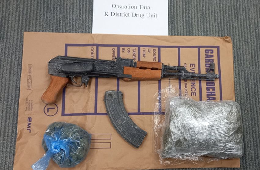  AK-47 rifle and €12k worth of cannabis seized by gardaí during search in Finglas