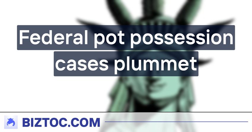  Federal pot possession cases plummet