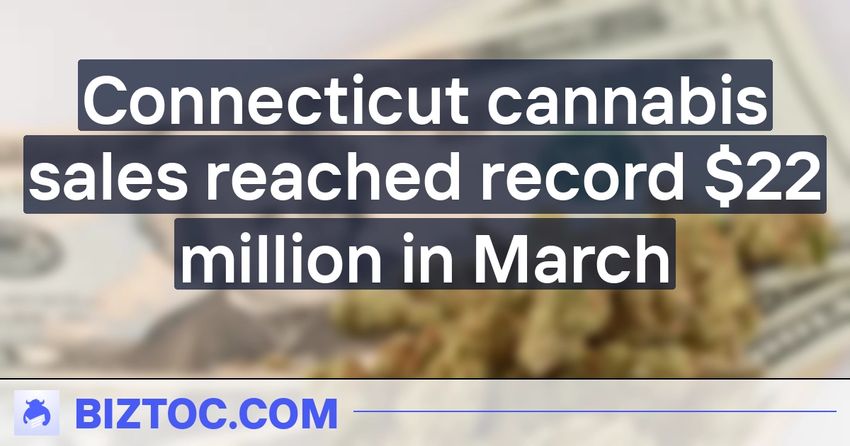  Connecticut cannabis sales reached record $22 million in March