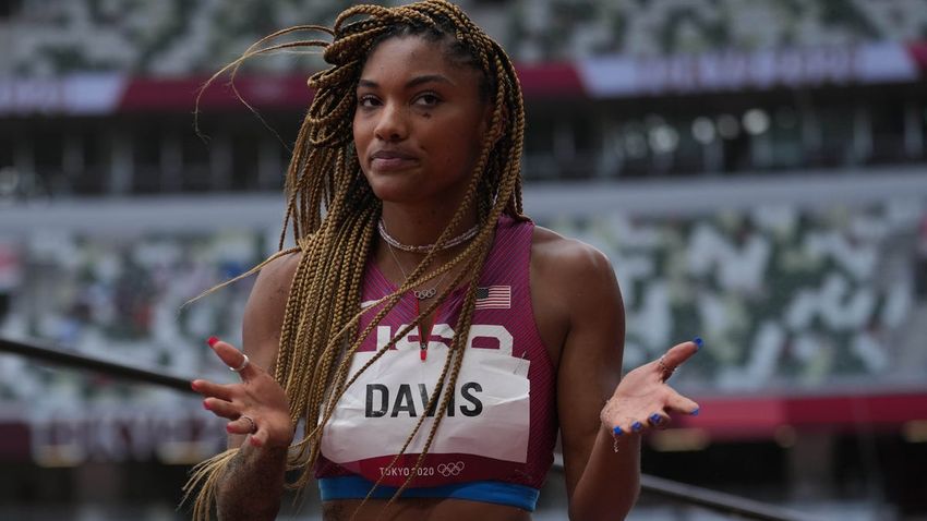  US Olympian Tara Davis-Woodhall stripped of national title after positive cannabis test