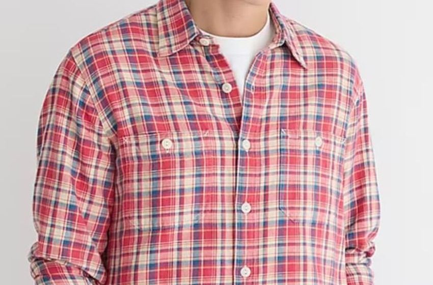  J.Crew Men’s Cotton-Hemp Blend Twill Shirt for $17 + free shipping