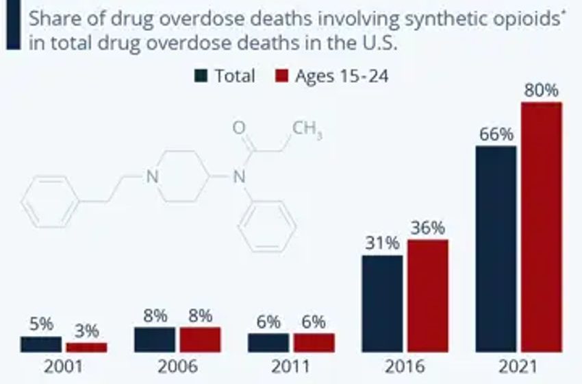  Fentanyl Responsible for 80% Of Overdose Deaths Under 24