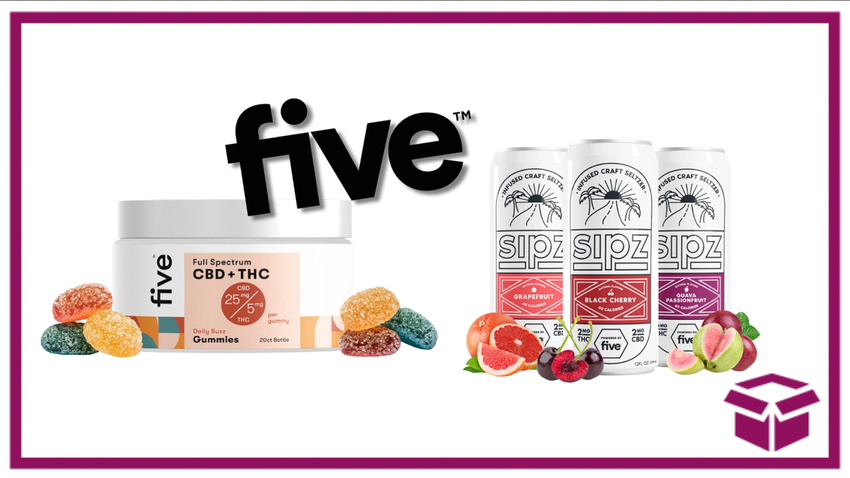  Seek Out Super Chill Vibes with Five CBD Full Spectrum CBD + THC Oil, Capsules, Gummies