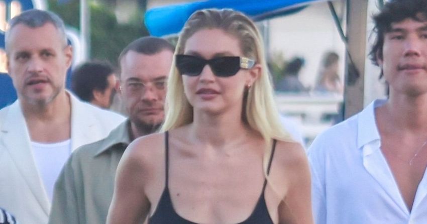  Gigi Hadid puts marijuana arrest drama behind her and parties with pals at beach party