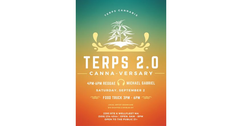  TERPS Cannabis Celebrates Two Year Anniversary With a New Team, Enhanced Atmosphere, and Product Selection with TERPS 2.0 Event on September 2!