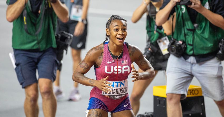  Sha’Carri Richardson wins 100-meter title at world championships