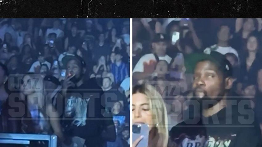  Kevin Durant Sparks Up At Drake Concert