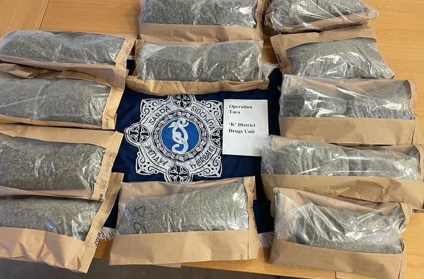  Gardaí arrest two men following seizure of €240k of cannabis and €2,600 cash in west Dublin