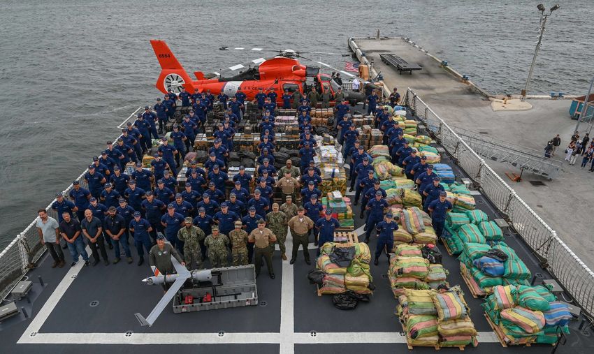  U.S. Coast Guard Offloads $450 Million Worth of Drugs in Florida