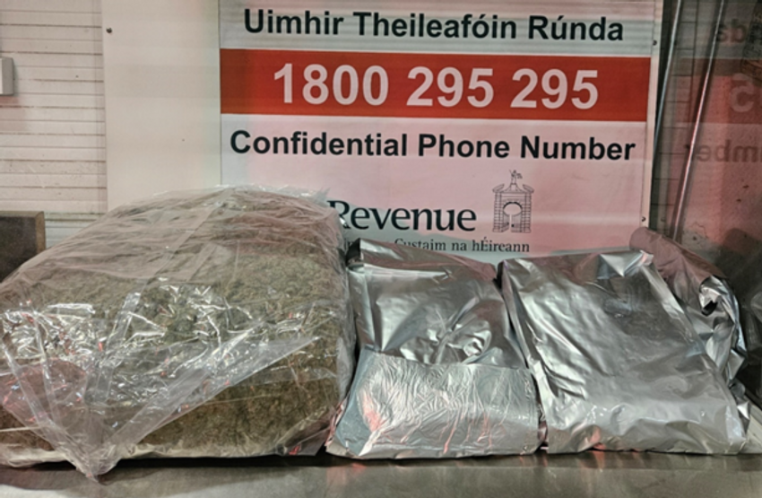  Over €1.1 million worth of cannabis seized in separate searches by gardaí and Revenue officers