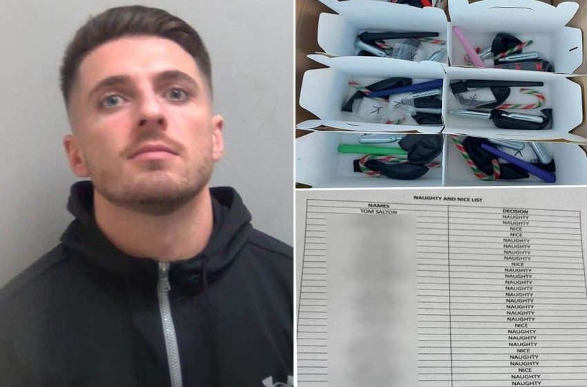  UK drug dealer busted en route to Christmas party with laughing gas and ‘naughty and nice list’