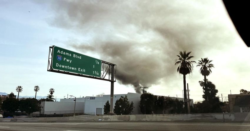  5 firefighters hospitalized after blaze at unpermitted cannabis operation in downtown L.A.