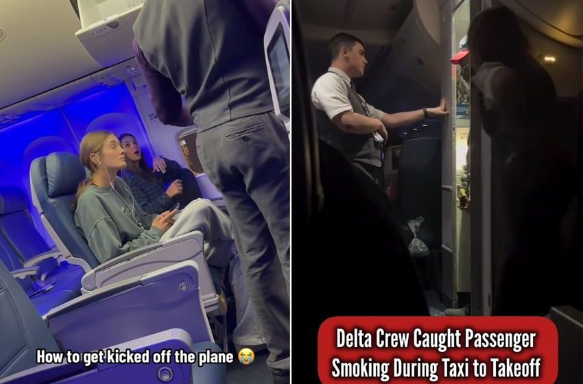  Busted: Delta Air Lines Flight Attendants Catch Passengers on Two Different Flights Smoking and Vaping on Airplane