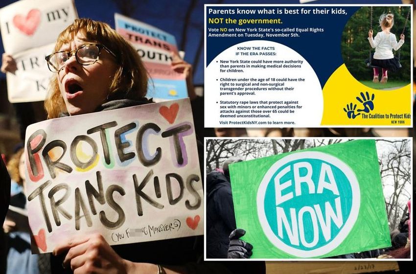  Critics rage against NY’s proposed ‘Equal Rights Amendment’ they say curbs parents rights over kids’ transgender surgery