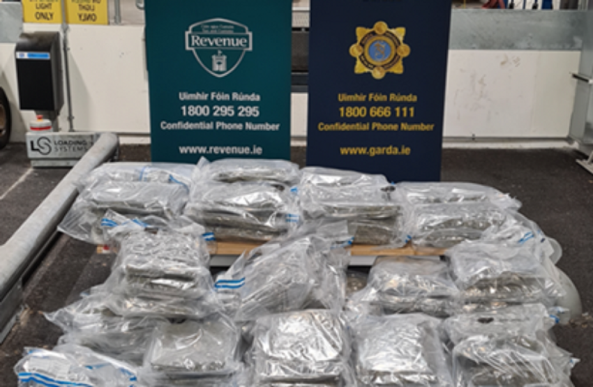  Two men arrested after shipments of cannabis worth €3.7 million seized in Dublin and Wexford