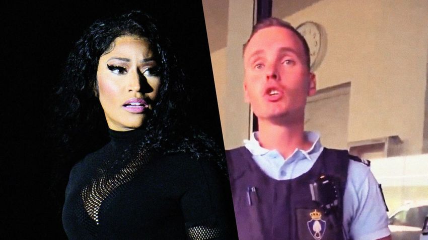  Nicki Minaj Livestreams Her Own Drug Arrest in Amsterdam