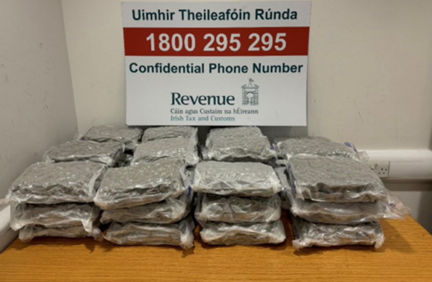  Revenue officers find €403,200 worth of cannabis in passenger’s luggage in Dublin Airport