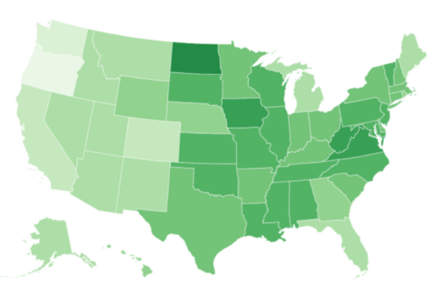  Map Shows States Where Cannabis is Most Expensive