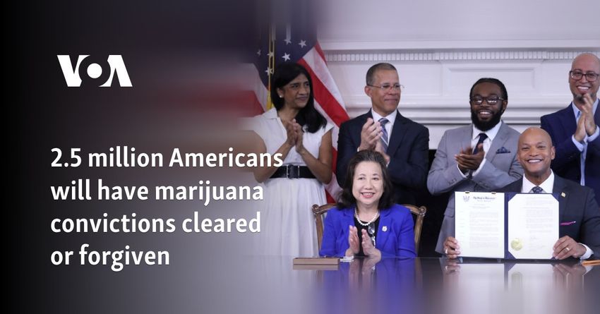  2.5 million Americans will have marijuana convictions cleared or forgiven